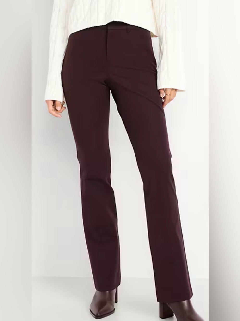 Old Navy High-Rise Pixie Flare Brown Pants Size 14 NWT